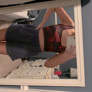 DRAGON PRINT CROP TOP